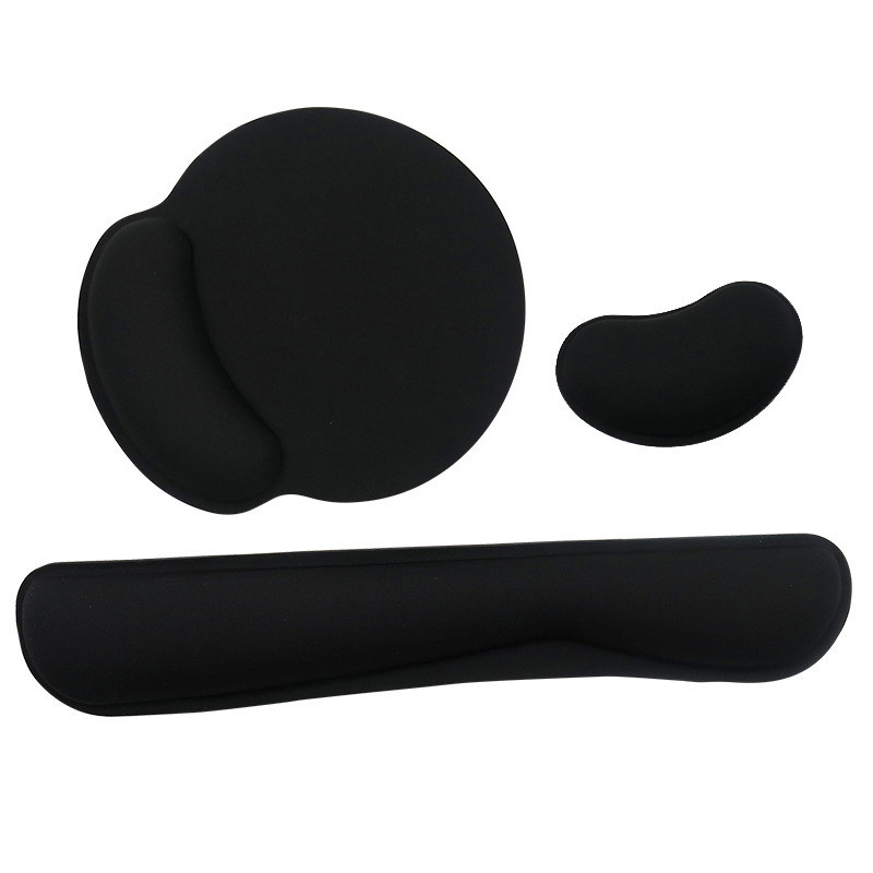 Elasticity Mouse Pad Slow Rebounce Wrist Support Soft Ergonomic Wear Resistant Anti-slip Memory Foam Keyboard Pad Stress Relieve