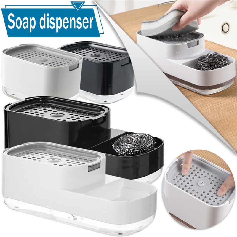 Automatic Soap Dispenser Bottle For Liquid Soap Kitchen Sponge Soap Dispenser Ditchen Sponge Dispenser Manual Soap Dispenser