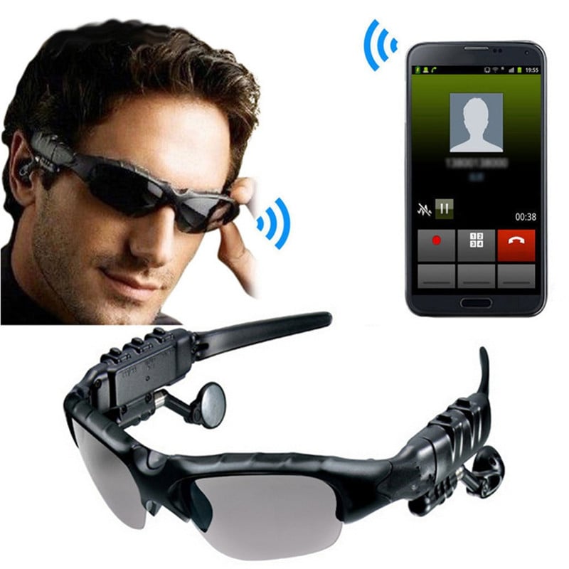 Sport Stereo Wireless Bluetooth Headset Telephone Driving Sunglasses Riding Eyes Glasses Headphones With Sun lens Cycling Tool