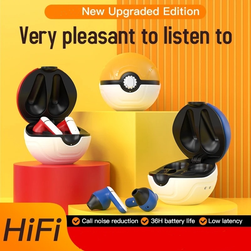 Genie Ball TWS Wireless Bluetooth Headphones Long Endurance Noise Cancelling Gaming Earphones HiFi Stereo Headset