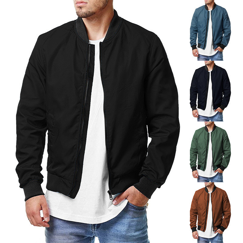 Mens Fashion Jackets and Coats New Men's Windbreaker Bomber Jacket Spring Autumn Men Outdoors Clothes Casual Streetwear