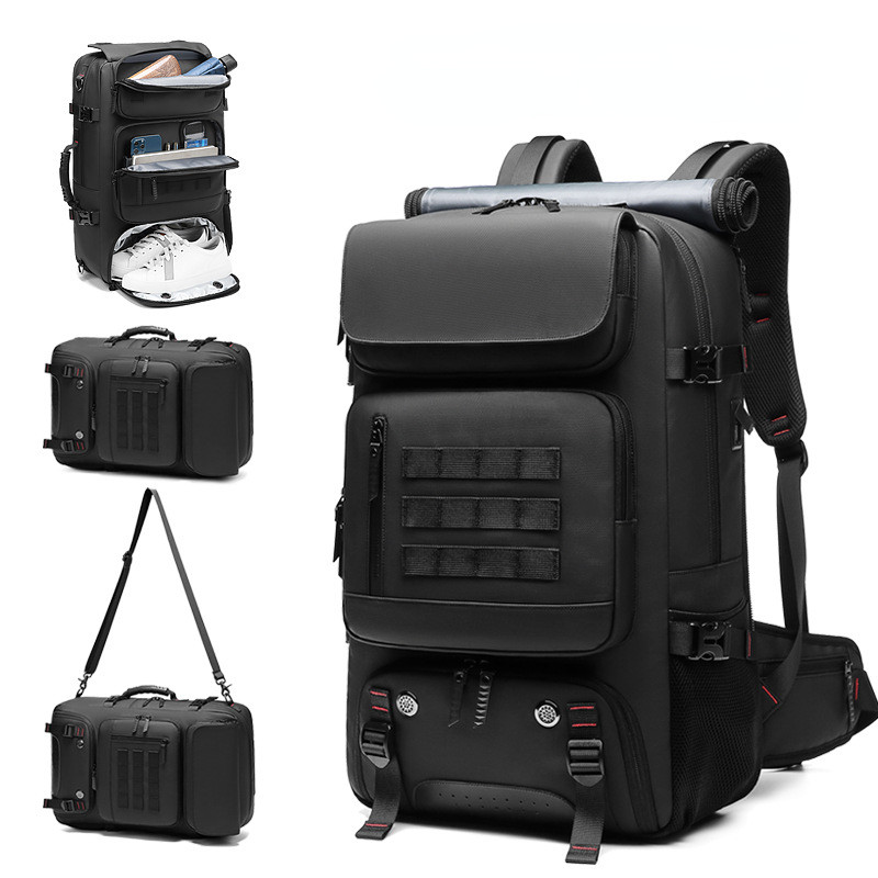 Men Backpack Large Capacity Outdoor Mountaineering Bags Waterproof Laptop Backpacks Travel Business Backpack Shoe Bag Rucksack