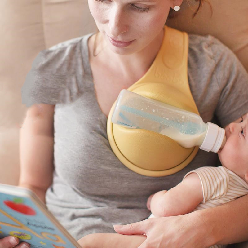 Handless Bottle Rack For Convenient Feeding Dad's Feeding Shoulder Support Silicone Bottle Clip Free Manual Bottle Feeder