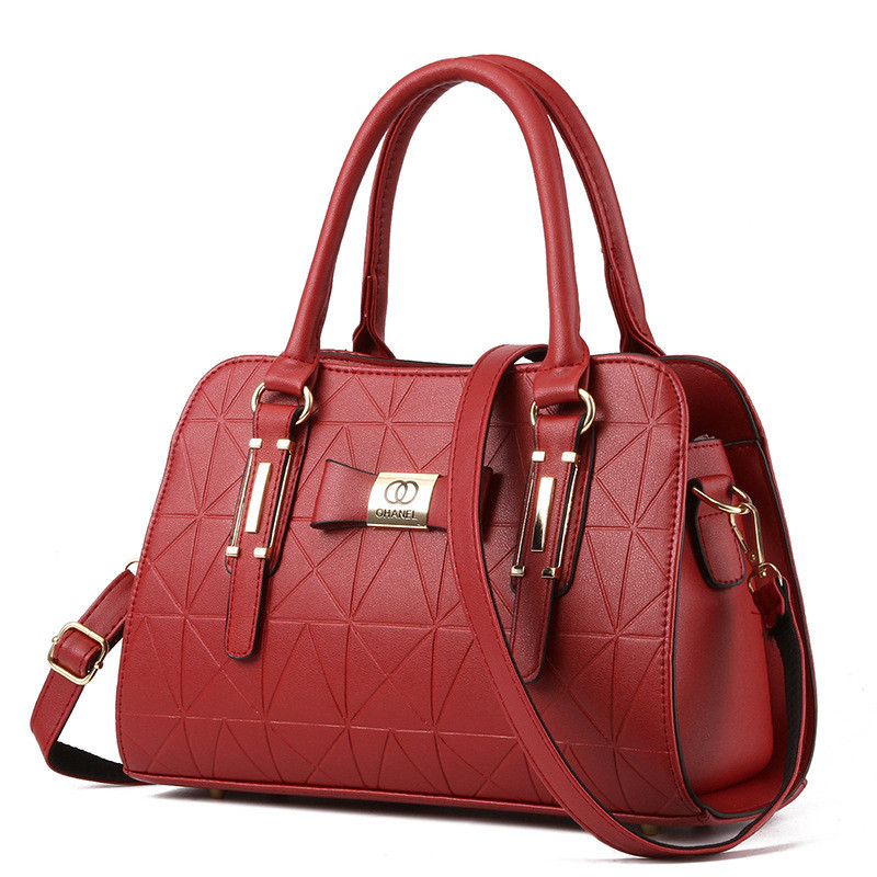 Women PU Leather Handbag Ladies Large Tote Bag Female Boston Shoulder Bag Purse New Fashion Messenger Crossbody Bags
