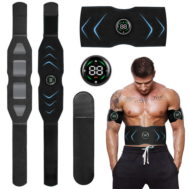 Body Slimming Belt EMS Electric Abdominal Waist Band Smart Abdomen Muscle Stimulator Abs Trainer Fitness Lose Weight Fat Burn