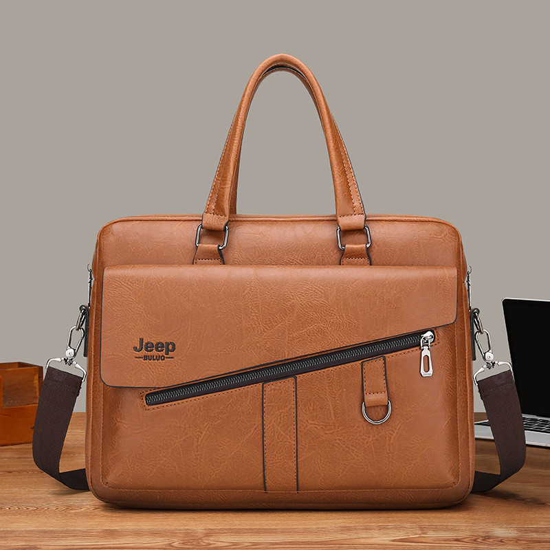 High Quality PU Leather Business Shoulder Messenger Bag Famous Brand Retro Men Briefcase Bags Travel Tote Bag Laptop Handbag
