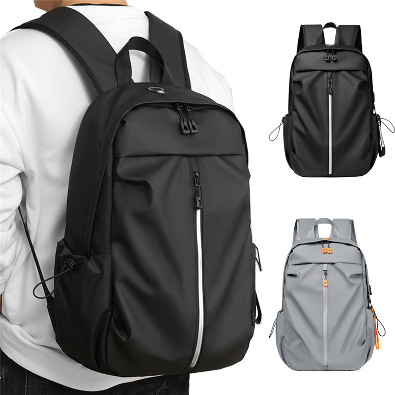 Fashion Waterproof Travel Men's Backpack Large Capacity College Students Backpack Schoolbag Business USB Charging Laptop Bag