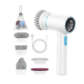 Oraimo Ultra Cleaner Scrubber Cordless 1.5H Runtime Electric Spin Brush with 5 Replacement Heads