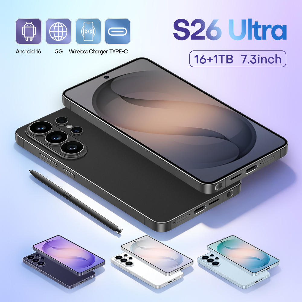 Original Smartphone S26 Ultra 7.3HD High-quality Mobile Cell Phones Android 5G Dual SIM Dual Standby Mobile Phone